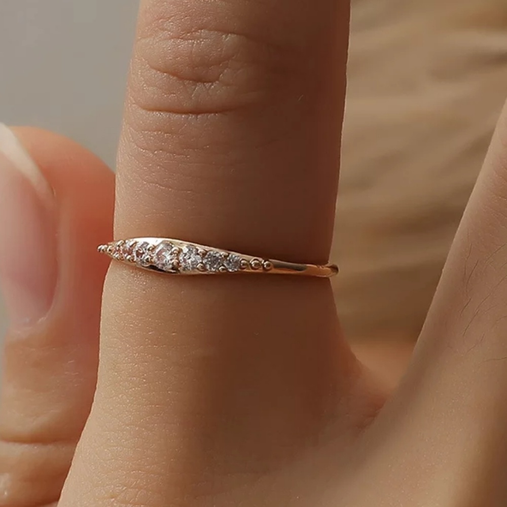Thru Thick and Thin Band 18k Gold Luxe minimalist